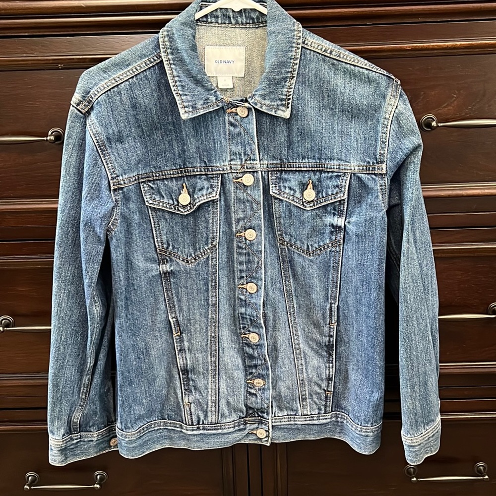 OLD NAVY blue jean jacket size SMALL